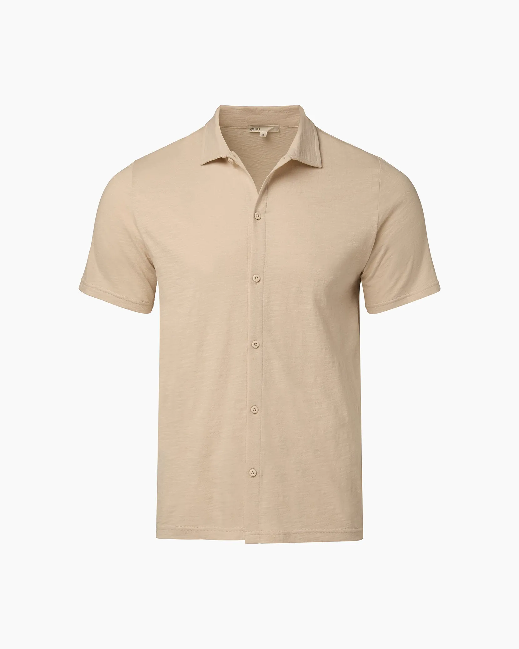 Slub Short Sleeve Button-up Shirt sold by Onia product image thumbnail 2