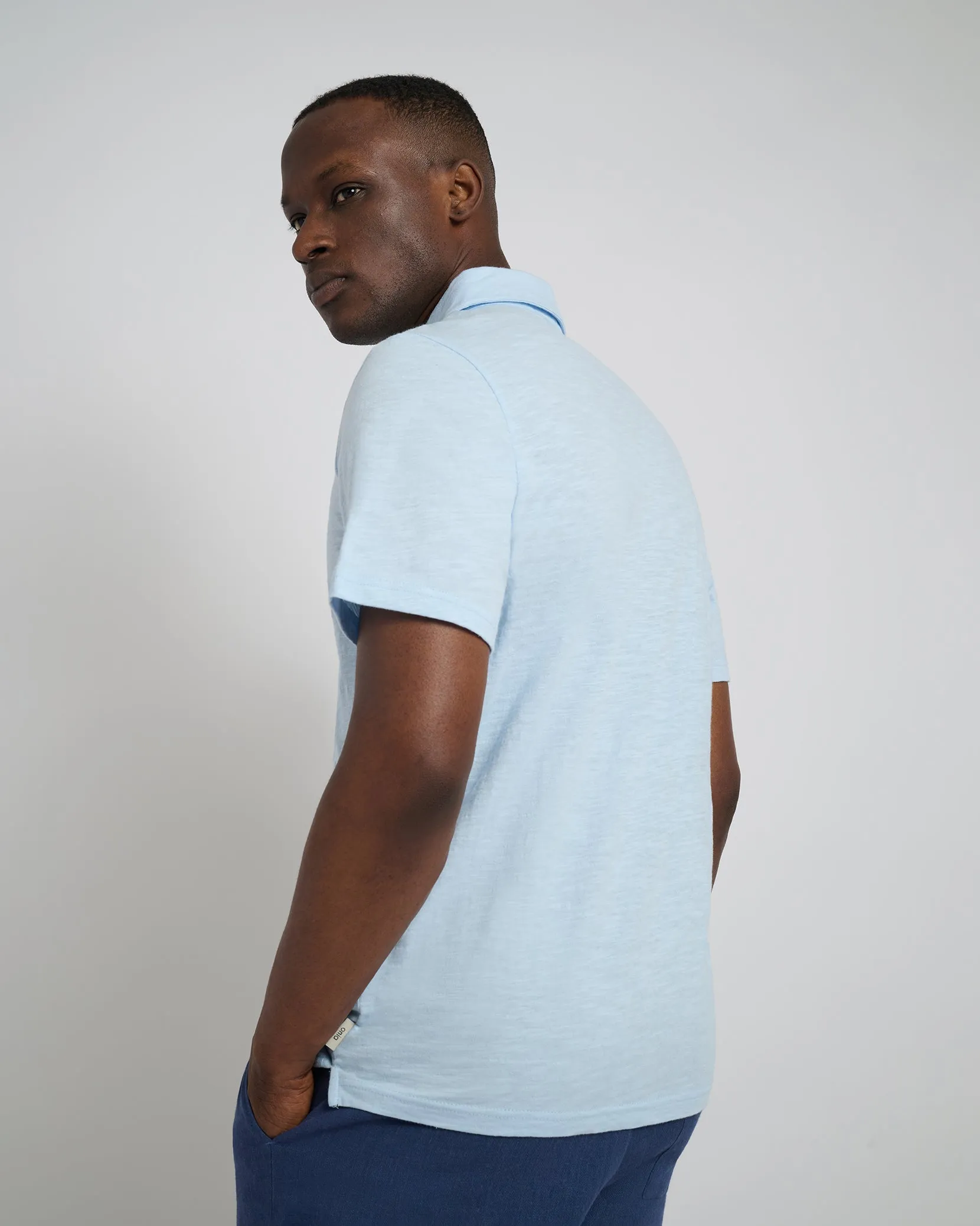 Slub Short Sleeve Polo sold by Onia product image thumbnail 5