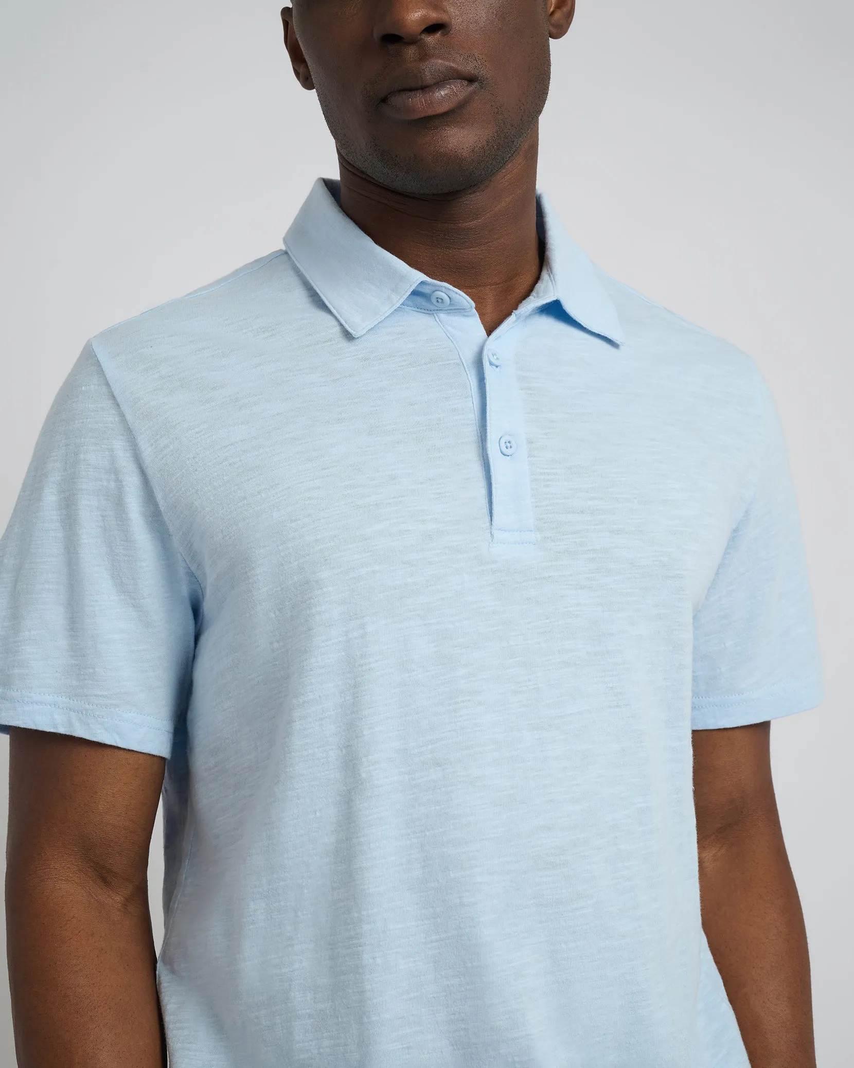 Slub Short Sleeve Polo sold by Onia product image thumbnail 4