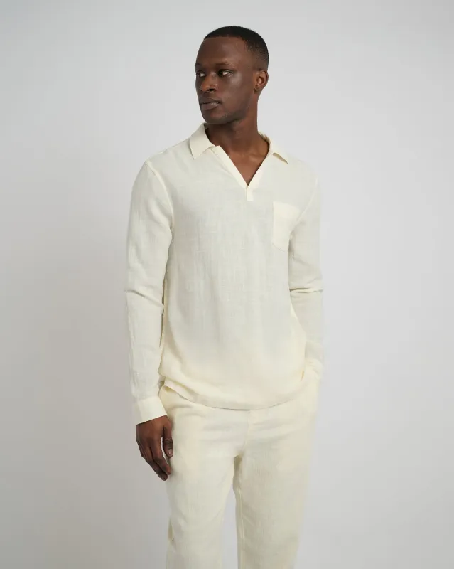 Gauze Popover Shirt sold by Onia