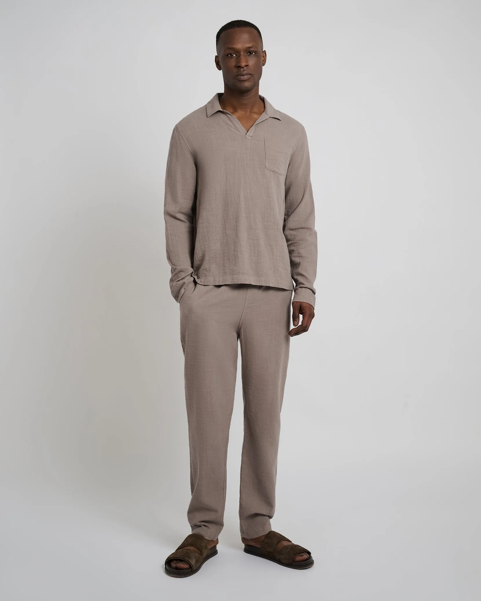 Gauze Popover Shirt sold by Onia product image thumbnail 3