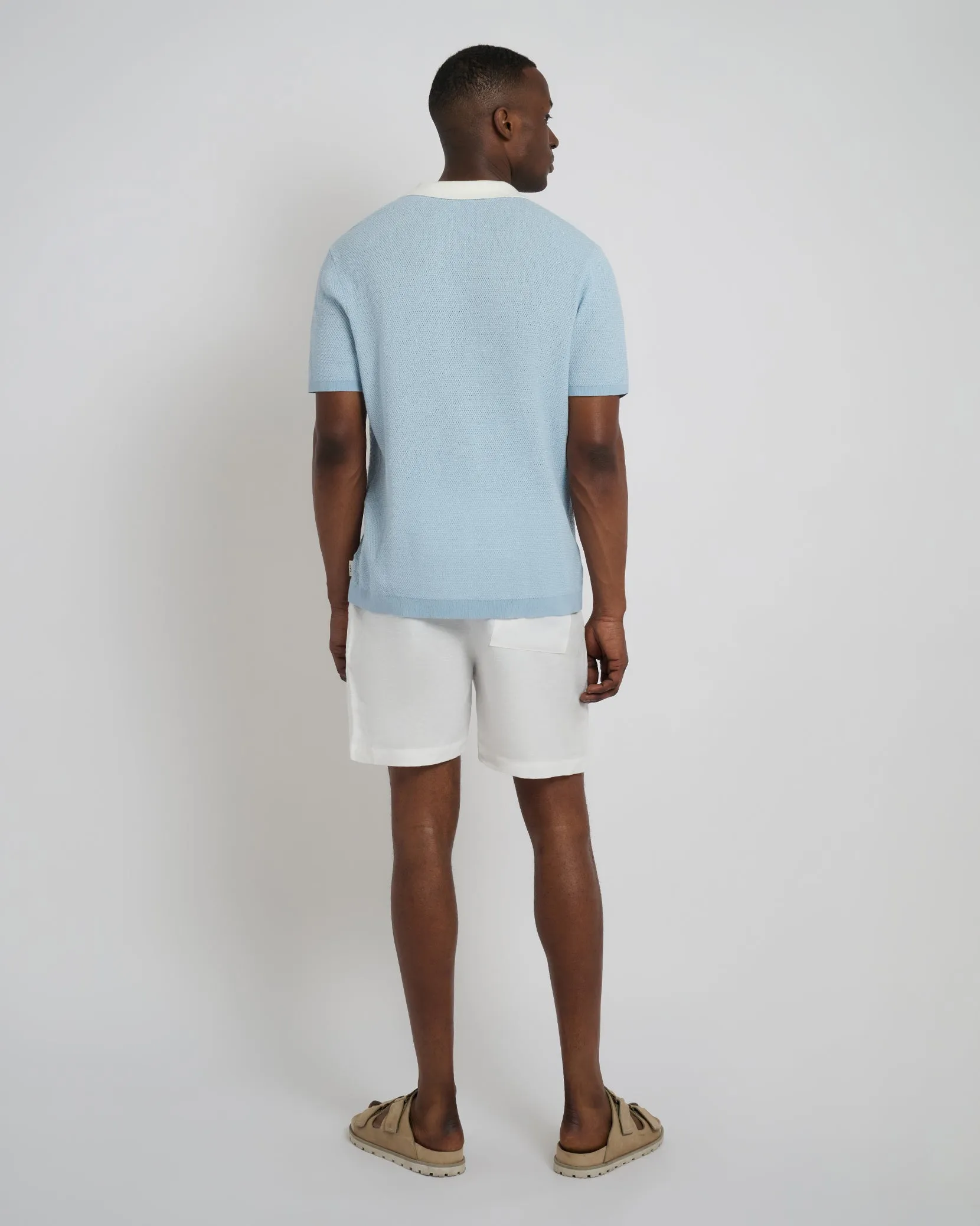 Cotton Textured Johnny Collar Polo sold by Onia product image thumbnail 5