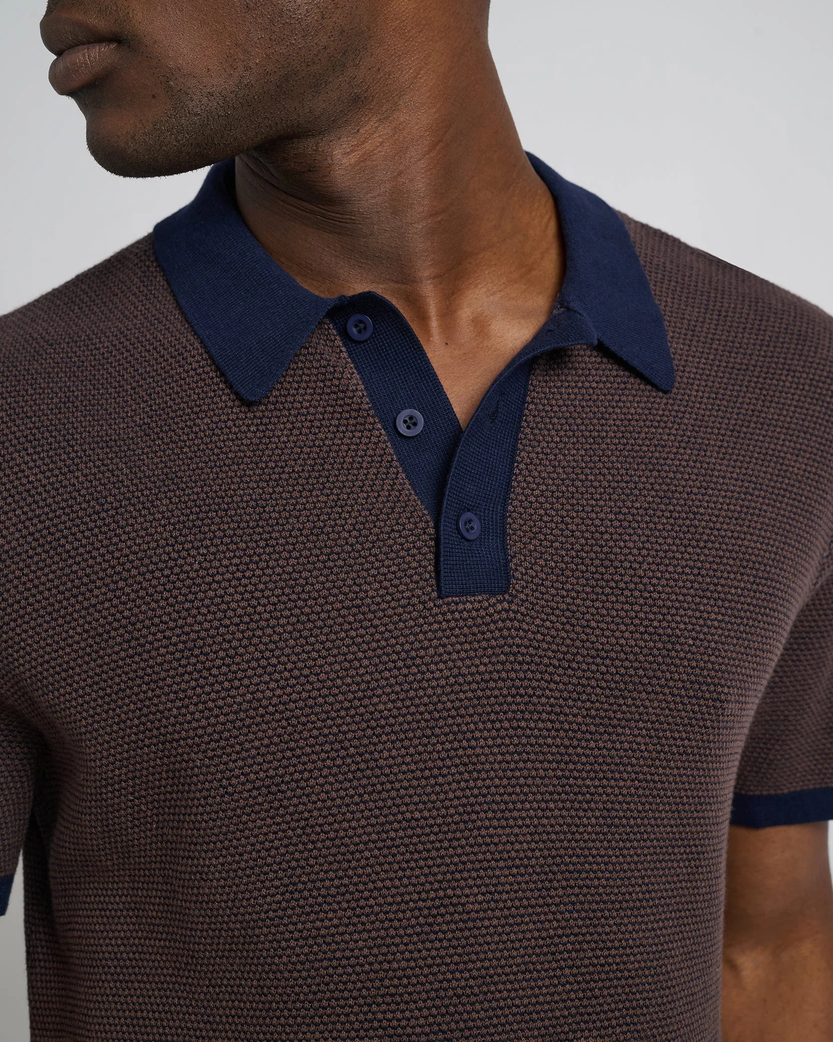 Cotton Textured Knit Polo sold by Onia product image thumbnail 4