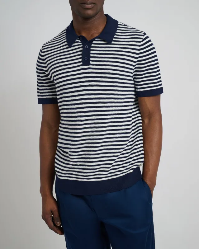 Cotton Textured Knit Polo sold by Onia