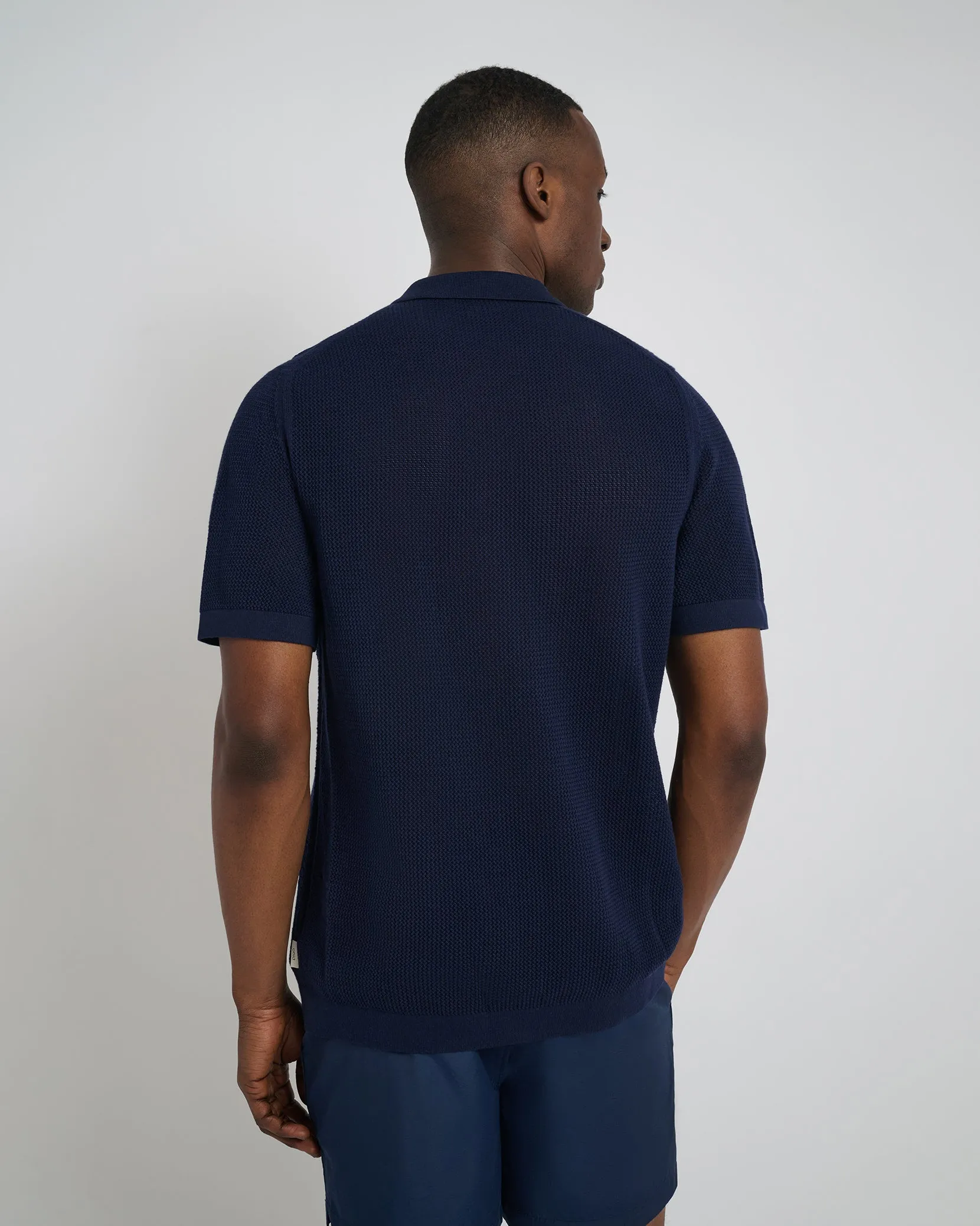 Crochet Knit Button Up Shirt sold by Onia product image thumbnail 5