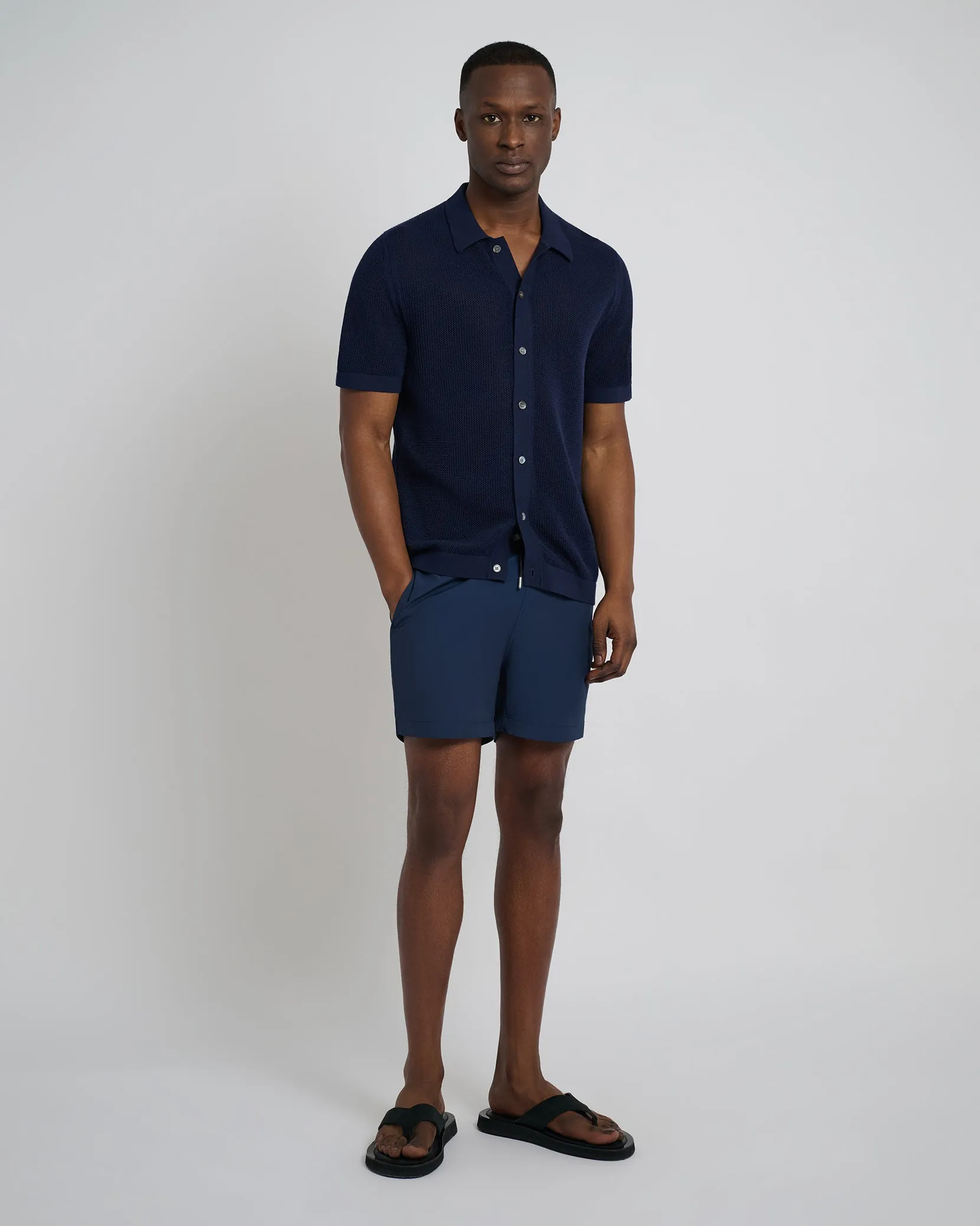 Crochet Knit Button Up Shirt sold by Onia product image thumbnail 3