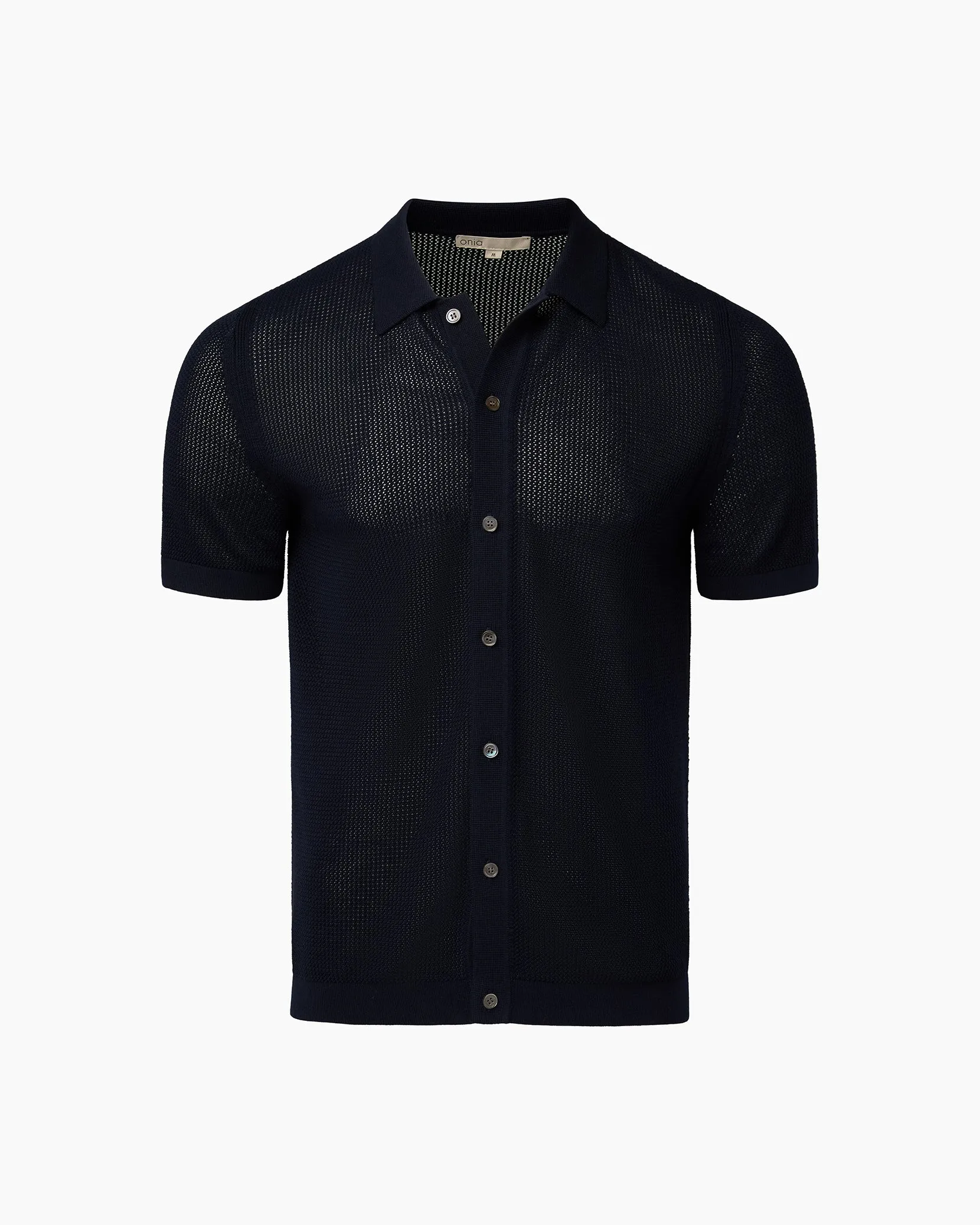 Crochet Knit Button Up Shirt sold by Onia product image thumbnail 2