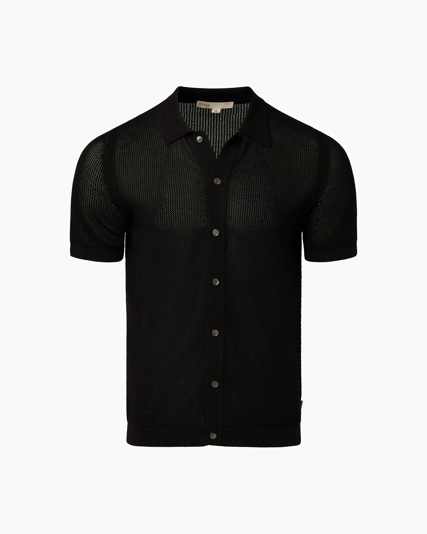 Crochet Knit Button Up Shirt sold by Onia product image thumbnail 2