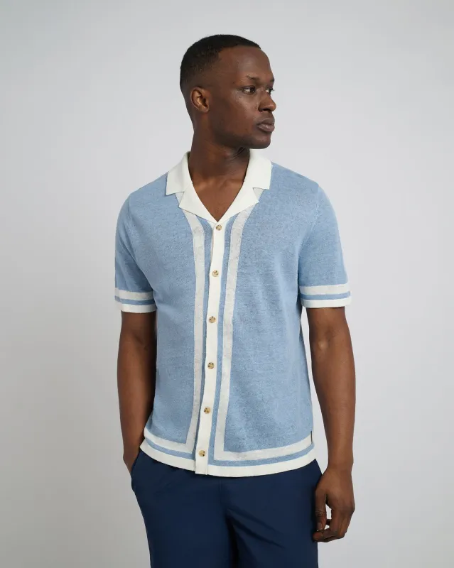 Linen Knit Camp Shirt sold by Onia