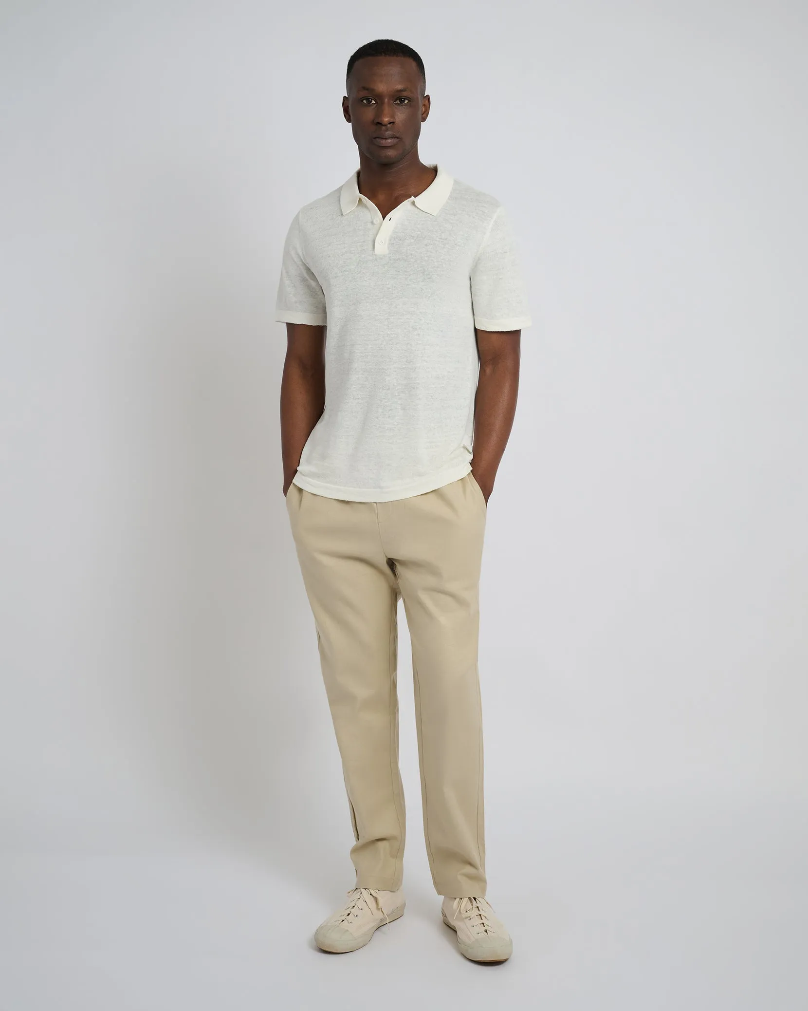Linen Sweater Polo sold by Onia