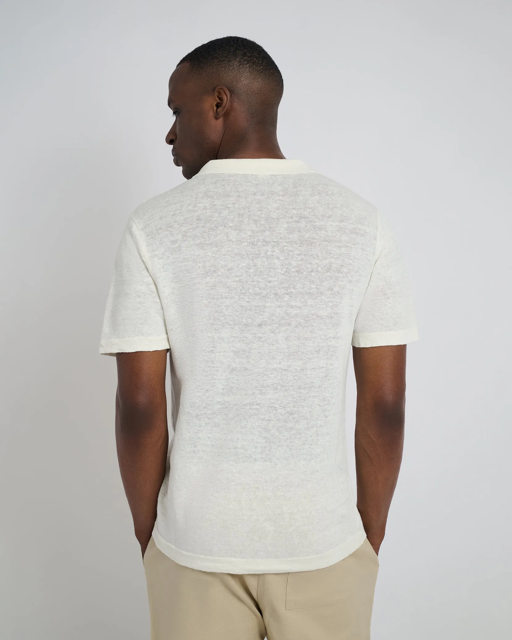 Linen Sweater Polo sold by Onia product image thumbnail 5