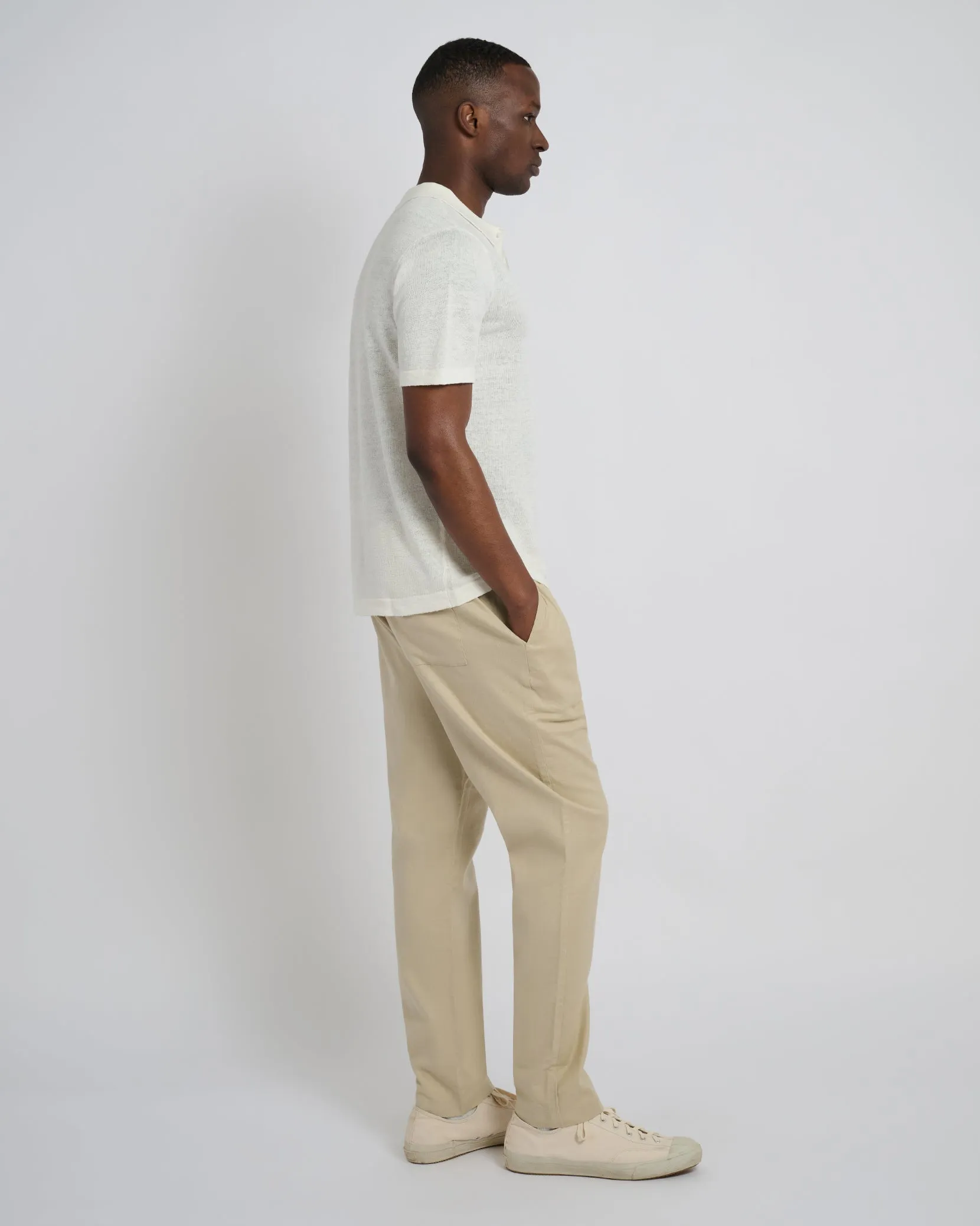 Linen Sweater Polo sold by Onia product image thumbnail 3