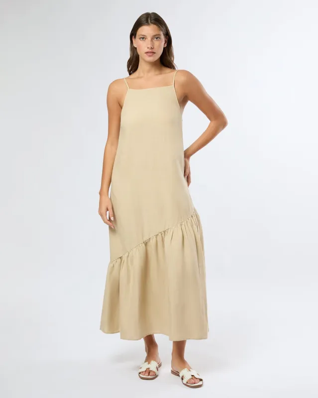 Air Linen Square Neck Maxi Dress sold by Onia