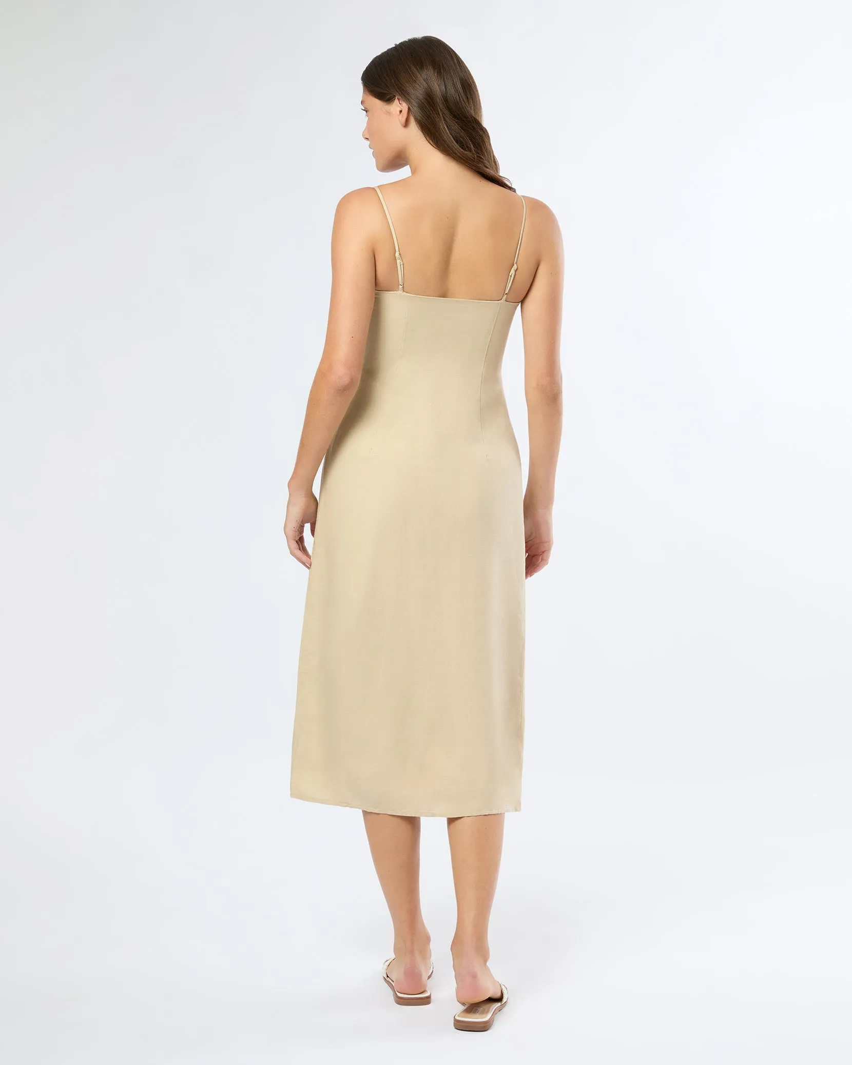 Air Linen Corset Midi Dress sold by Onia product image thumbnail 5