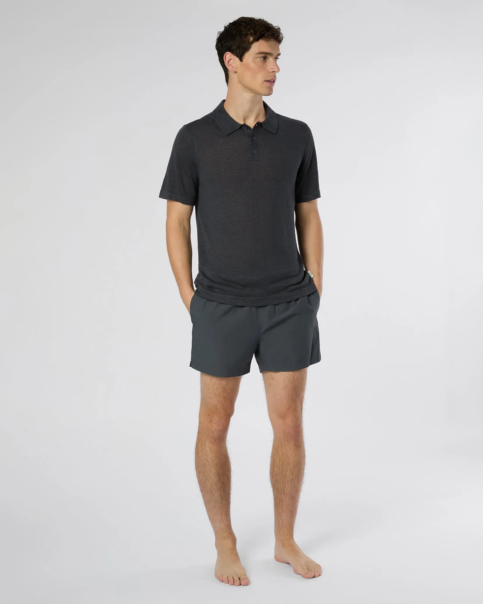 Linen Sweater Polo sold by Onia product image thumbnail 3