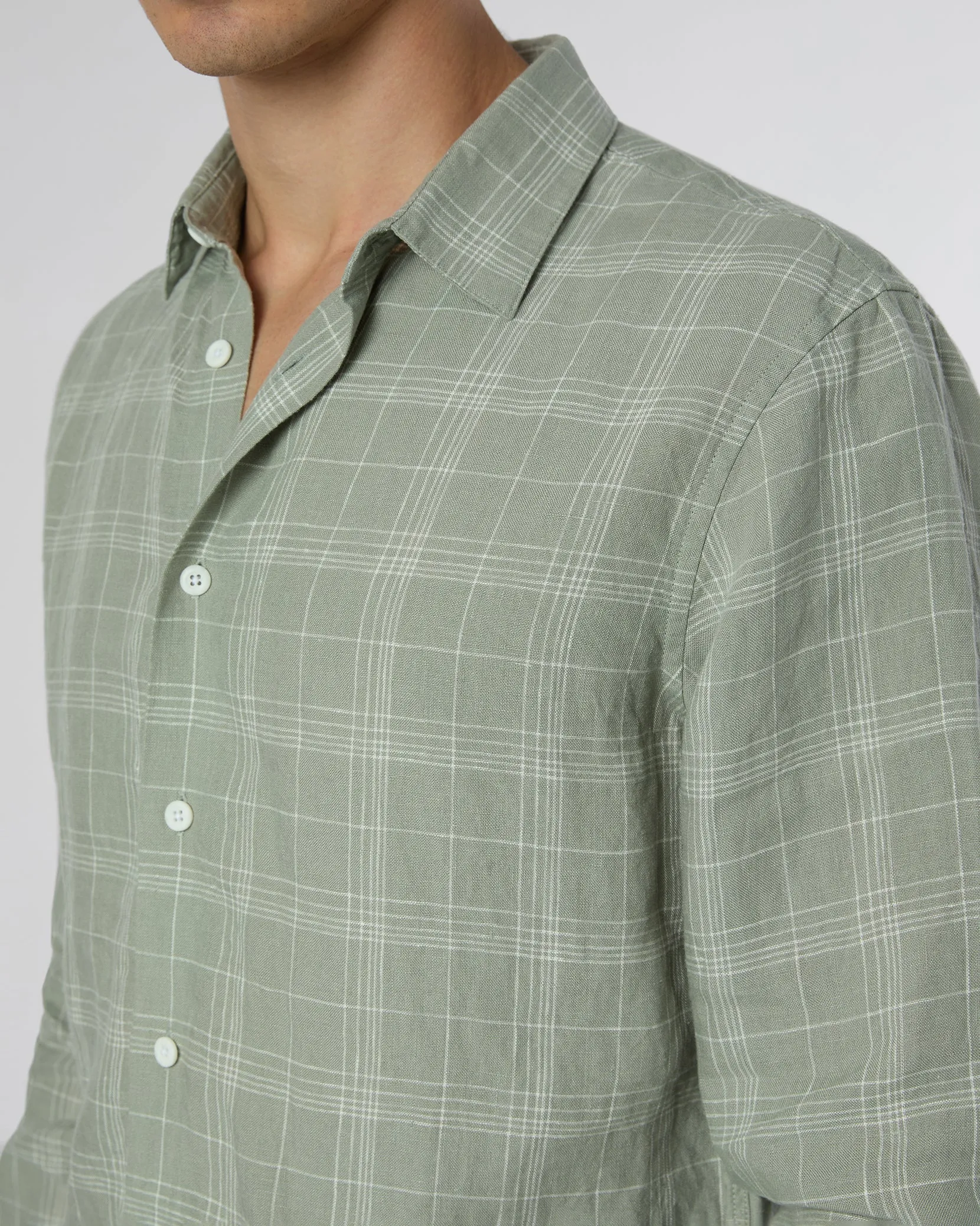 Linen Long Sleeve Shirt sold by Onia product image thumbnail 4
