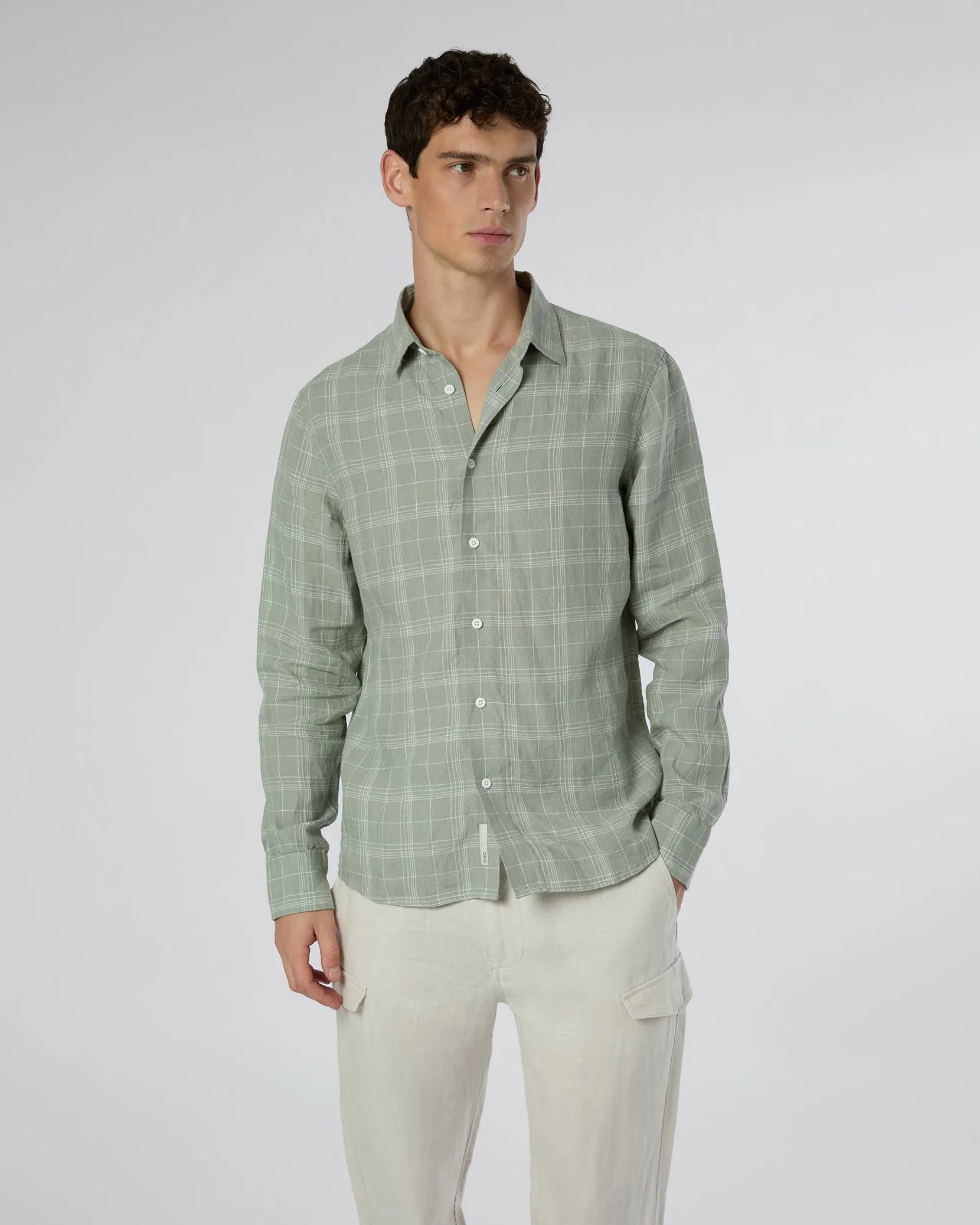 Linen Long Sleeve Shirt sold by Onia