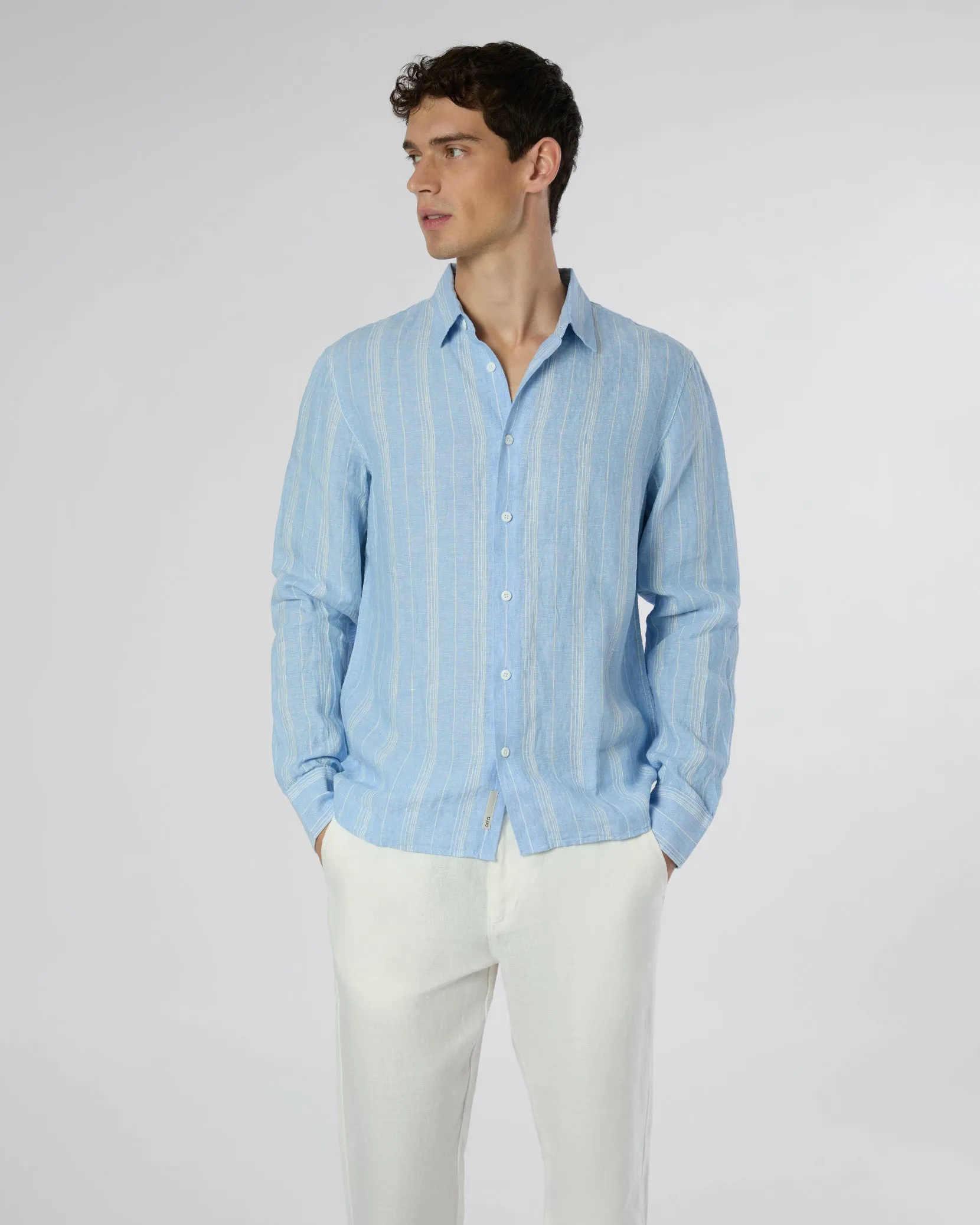 Linen Long Sleeve Shirt sold by Onia