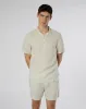 Linen Home Short Sleeve Henley Shirt sold by Onia