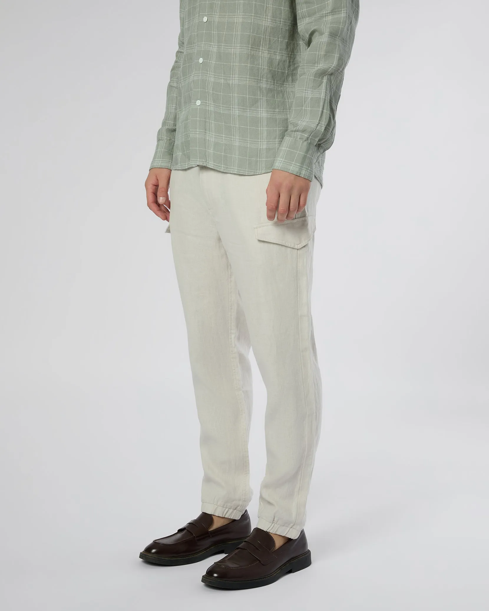 Linen Cargo Jogger sold by Onia product image thumbnail 4