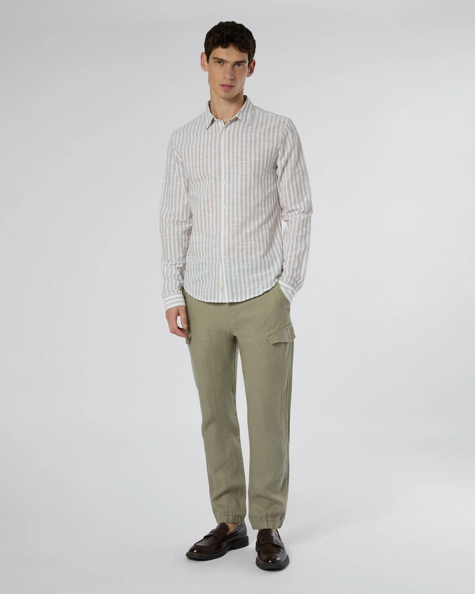 Linen Cargo Jogger sold by Onia product image thumbnail 4