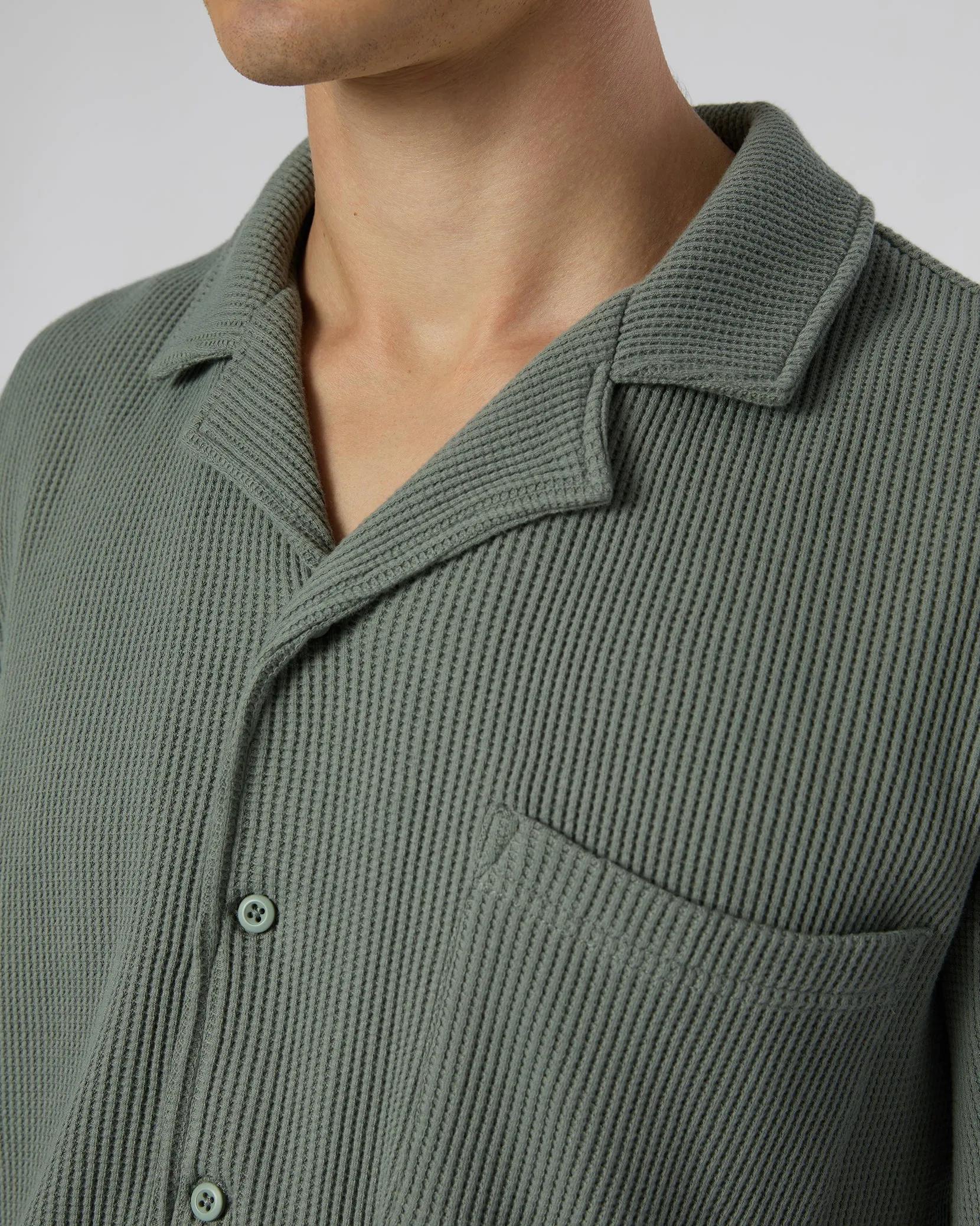 Macro Waffle Vacation Shirt sold by Onia product image thumbnail 4