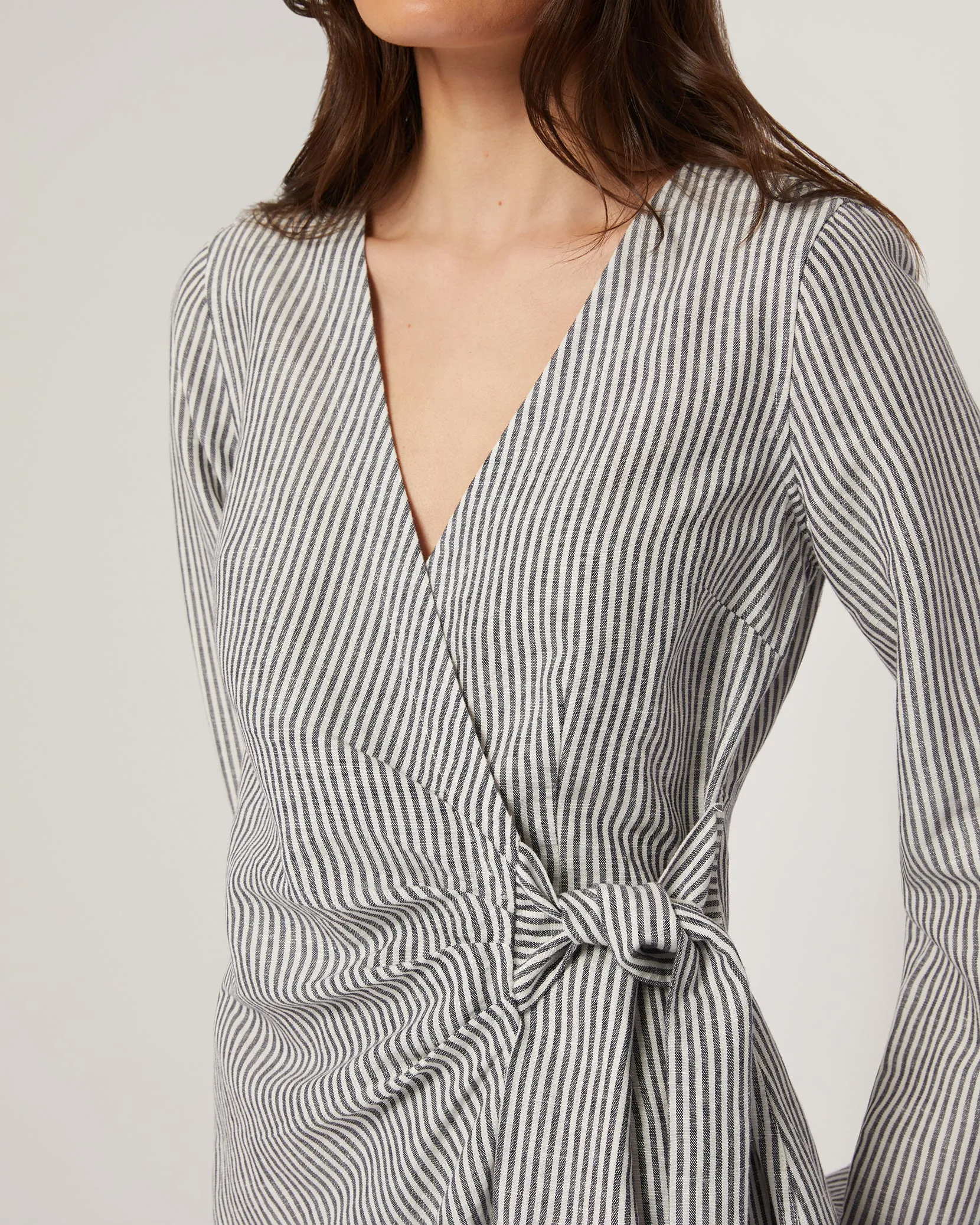 Air Linen Wrap Dress sold by Onia product image thumbnail 4