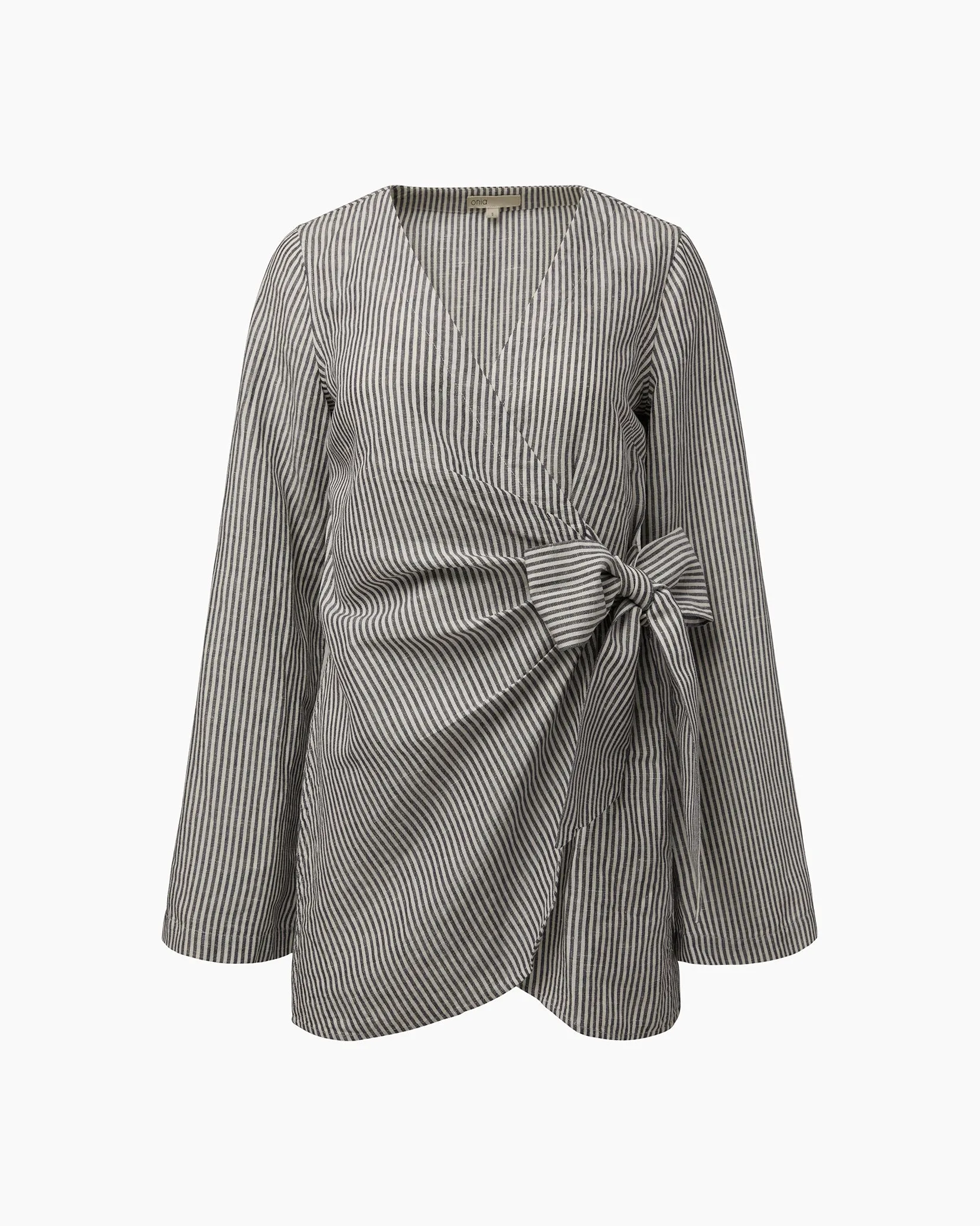 Air Linen Wrap Dress sold by Onia product image thumbnail 2