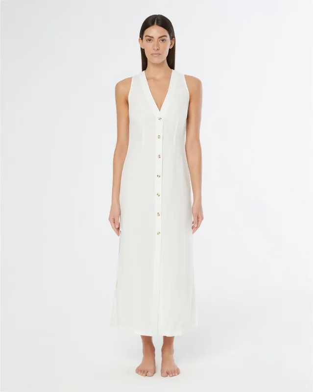 Air Linen Button Down Maxi Dress sold by Onia