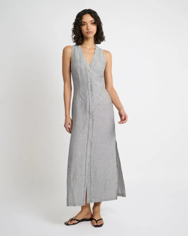 Air Linen Button Down Maxi Dress sold by Onia