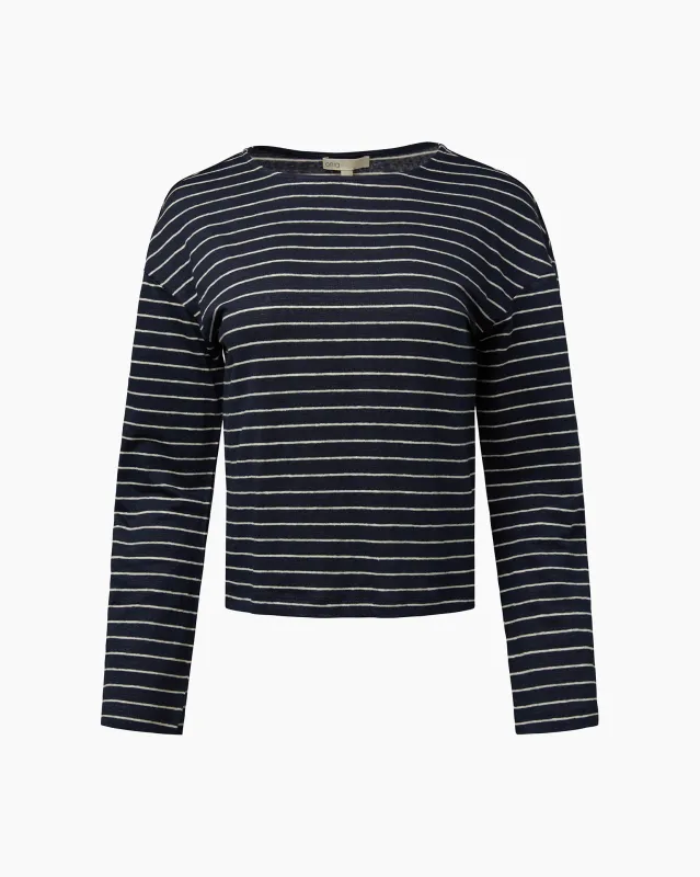 Linen Jersey Boatneck Top sold by Onia