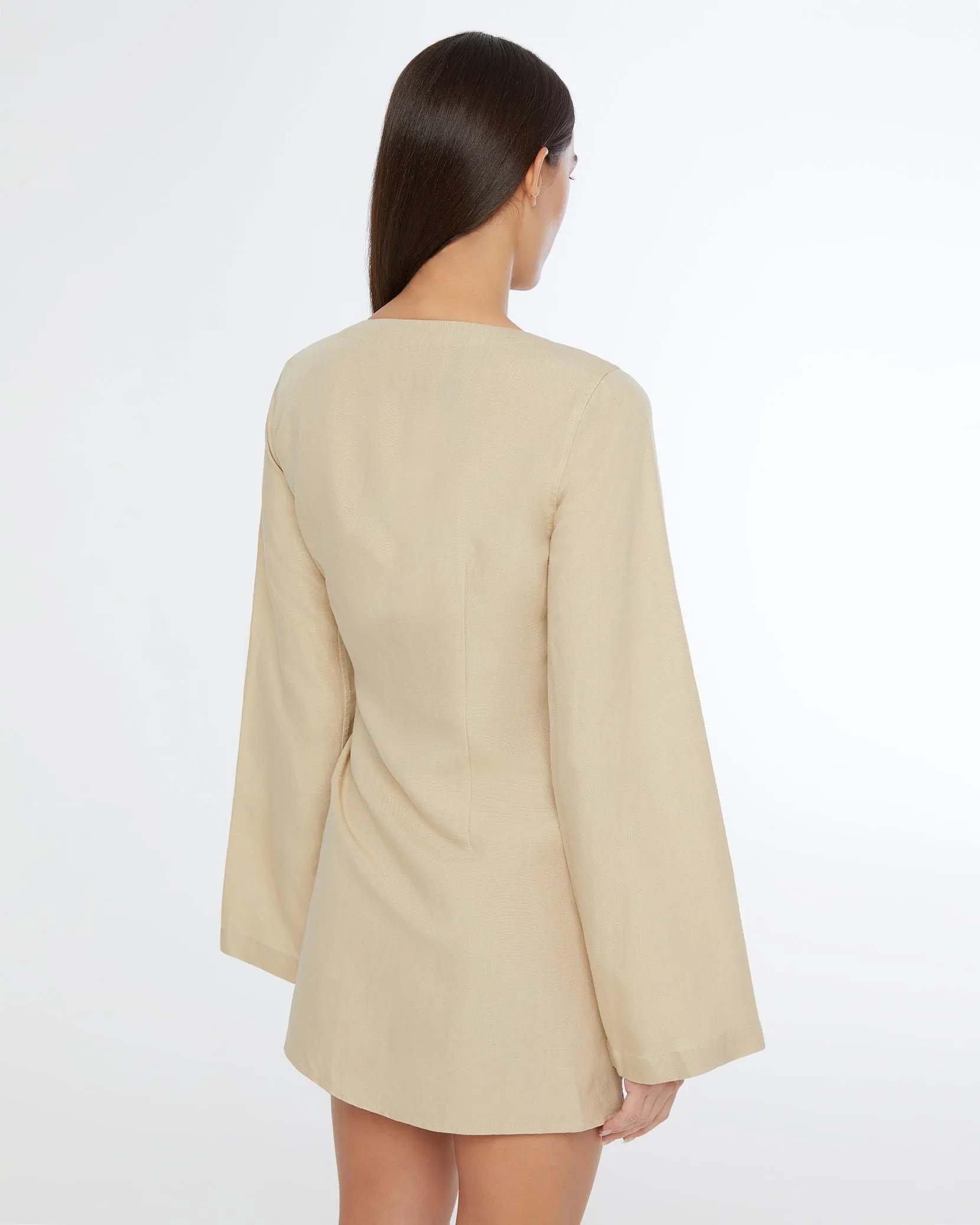 Air Linen Wrap Dress sold by Onia product image thumbnail 4