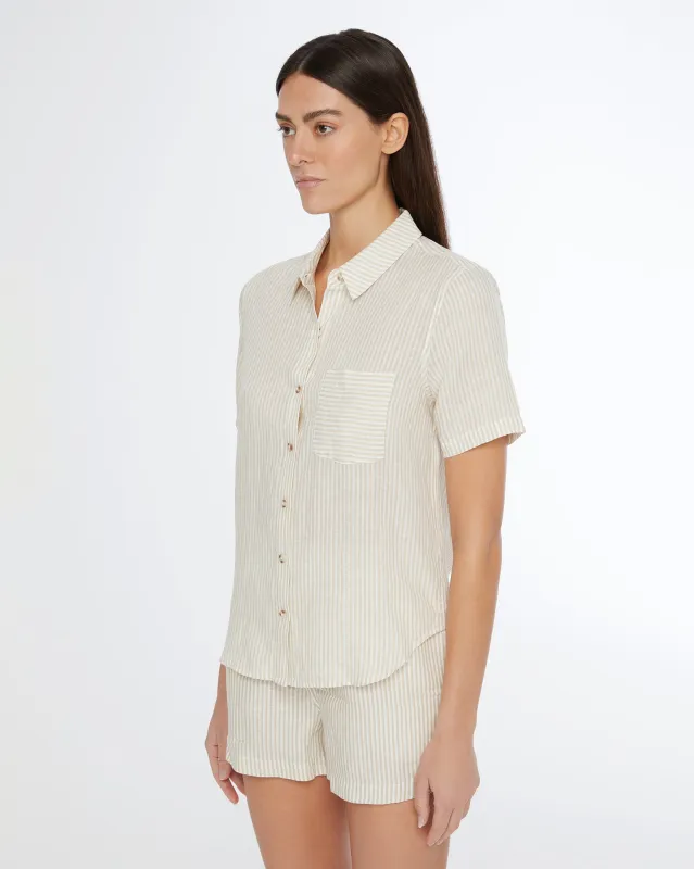 Air Linen Short Sleeve Shirt sold by Onia