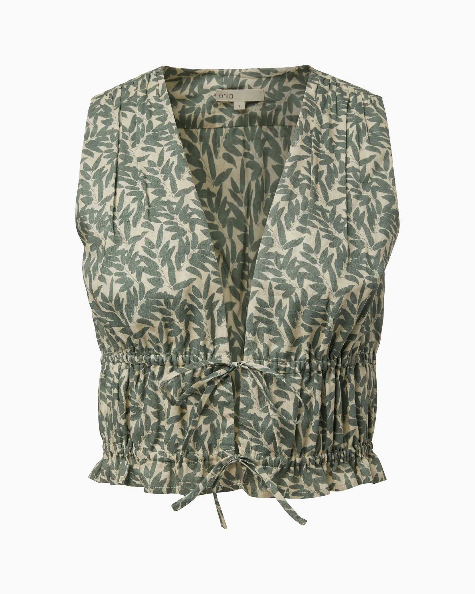 Air Linen Tie Front Top sold by Onia product image thumbnail 2