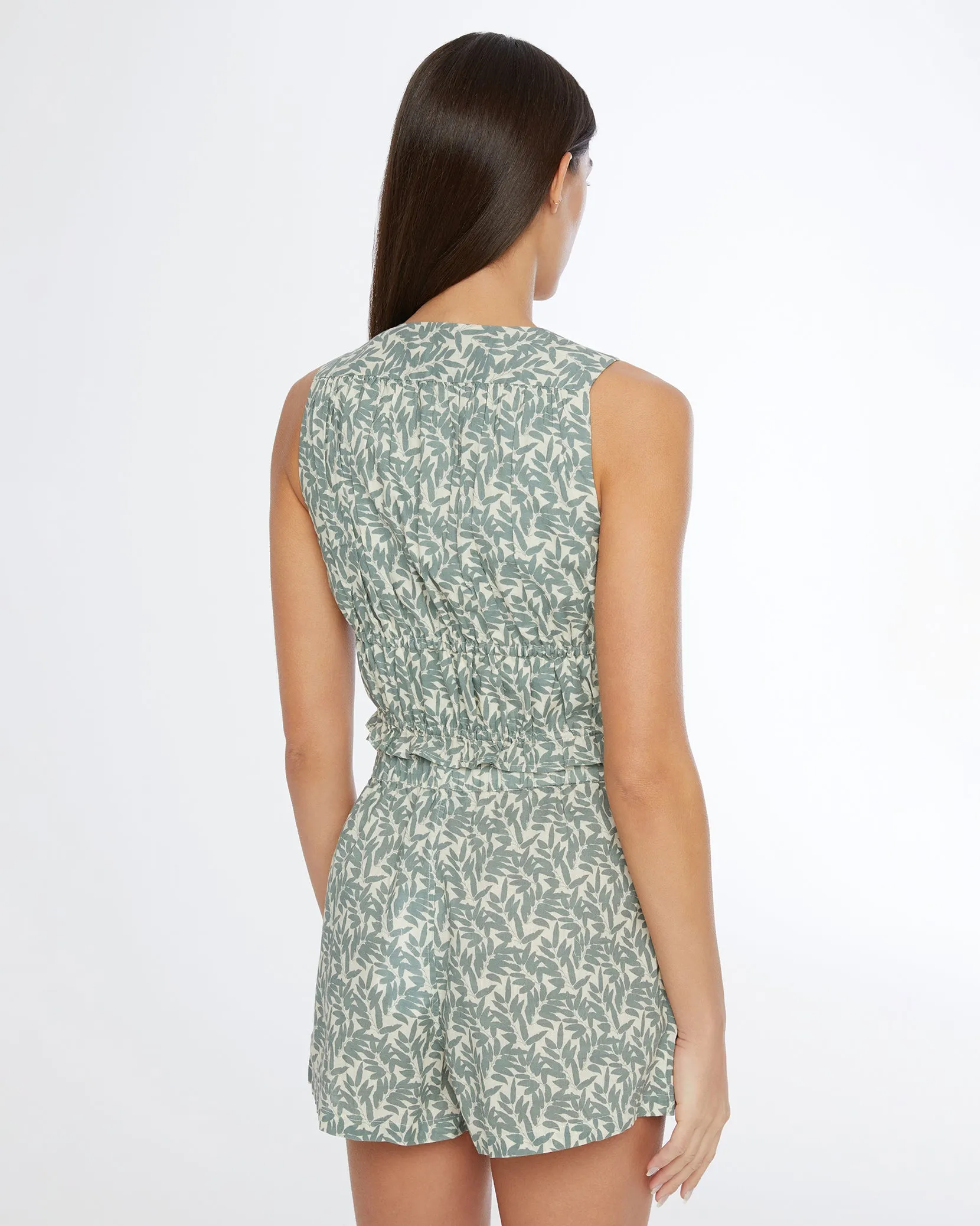 Air Linen Tie Front Top sold by Onia product image thumbnail 4