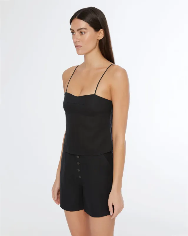 Air Linen Open Back Top sold by Onia