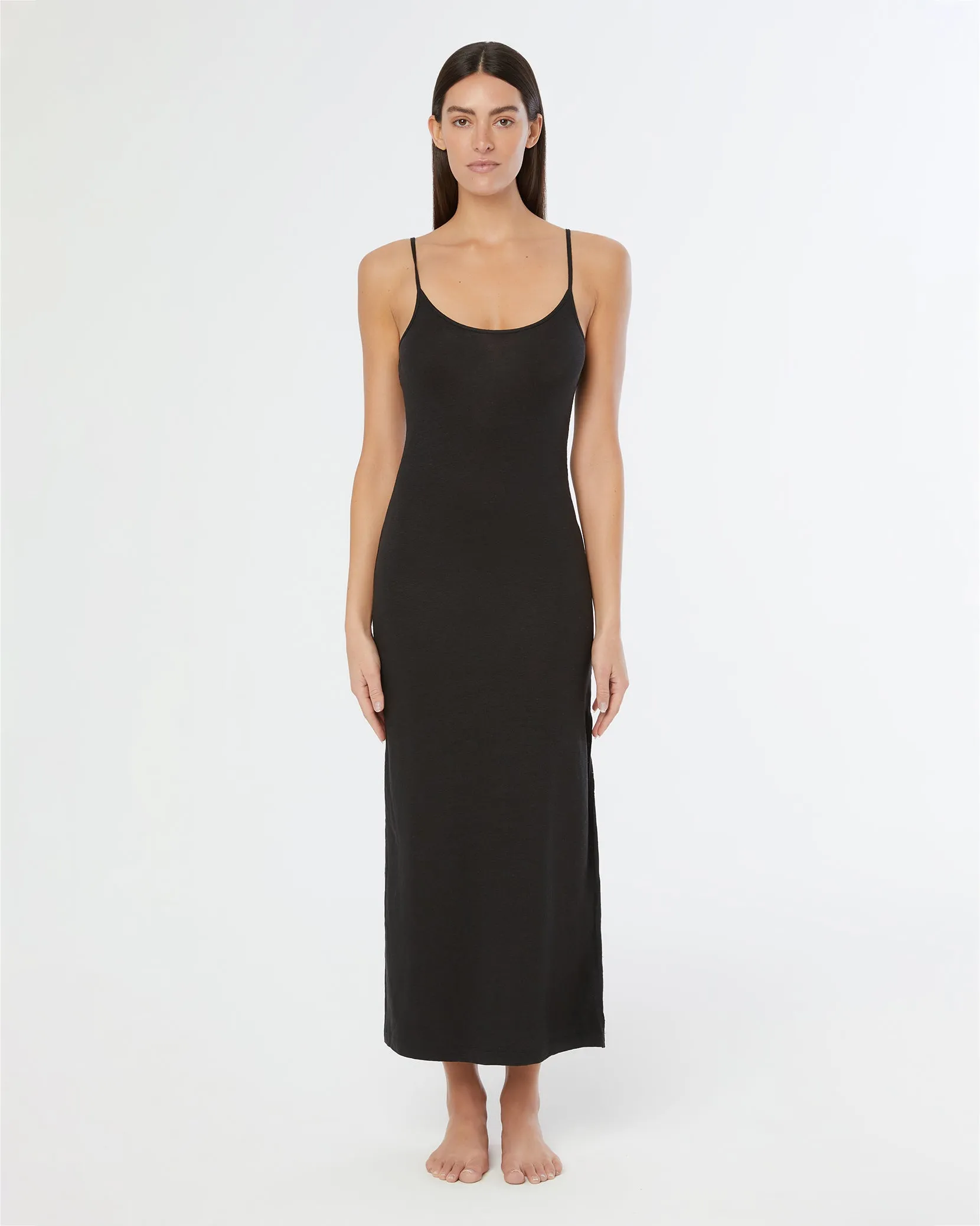 Linen Jersey Scoop Maxi Dress sold by Onia product image thumbnail 3