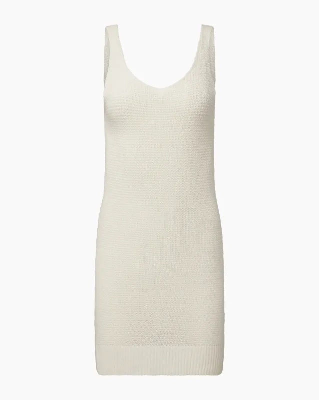 Linen Knit V-neck Mini Dress sold by Onia