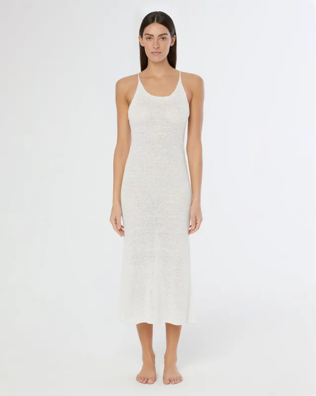 Textured Linen Sweater Scoop Maxi Dress sold by Onia