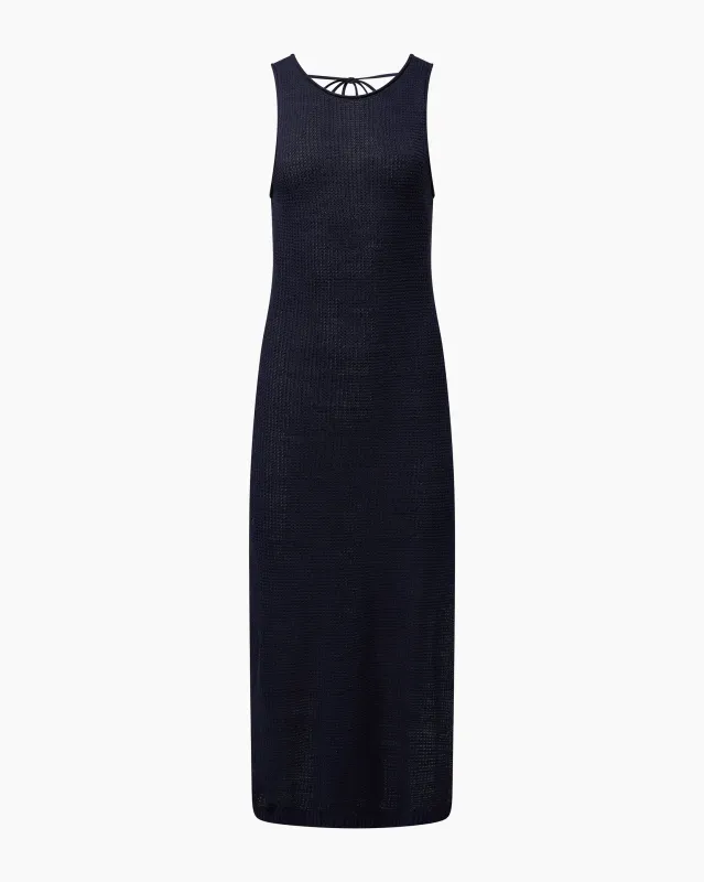 Linen Knit Scoop Back Maxi Dress sold by Onia