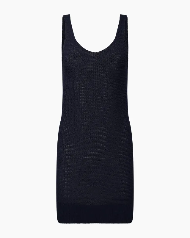 Linen Knit V-neck Mini Dress sold by Onia