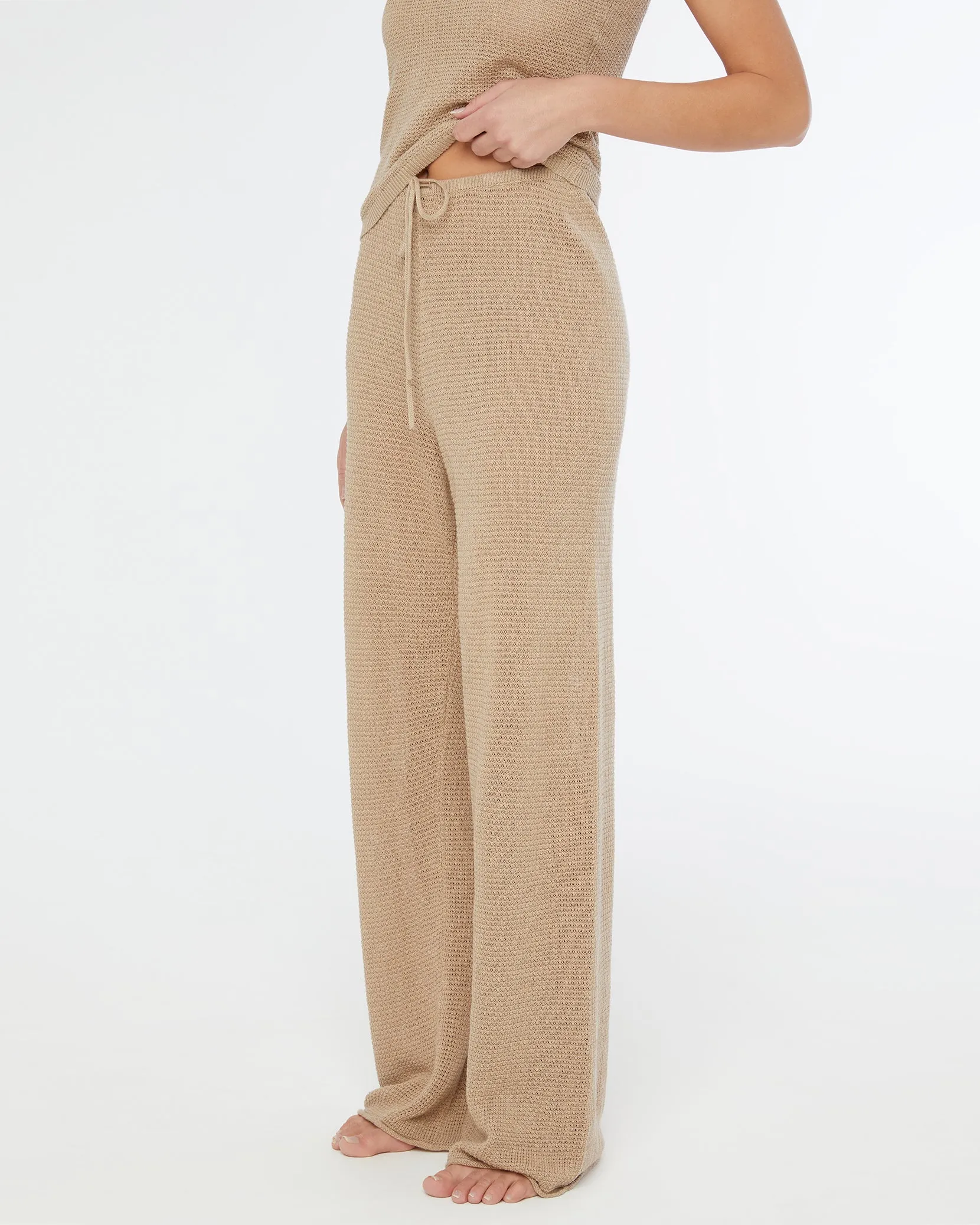 Linen Knit Drawstring Pant sold by Onia