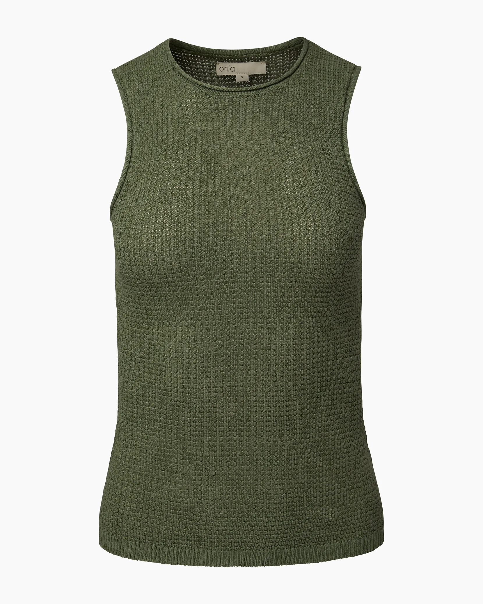 Linen Knit Tank sold by Onia