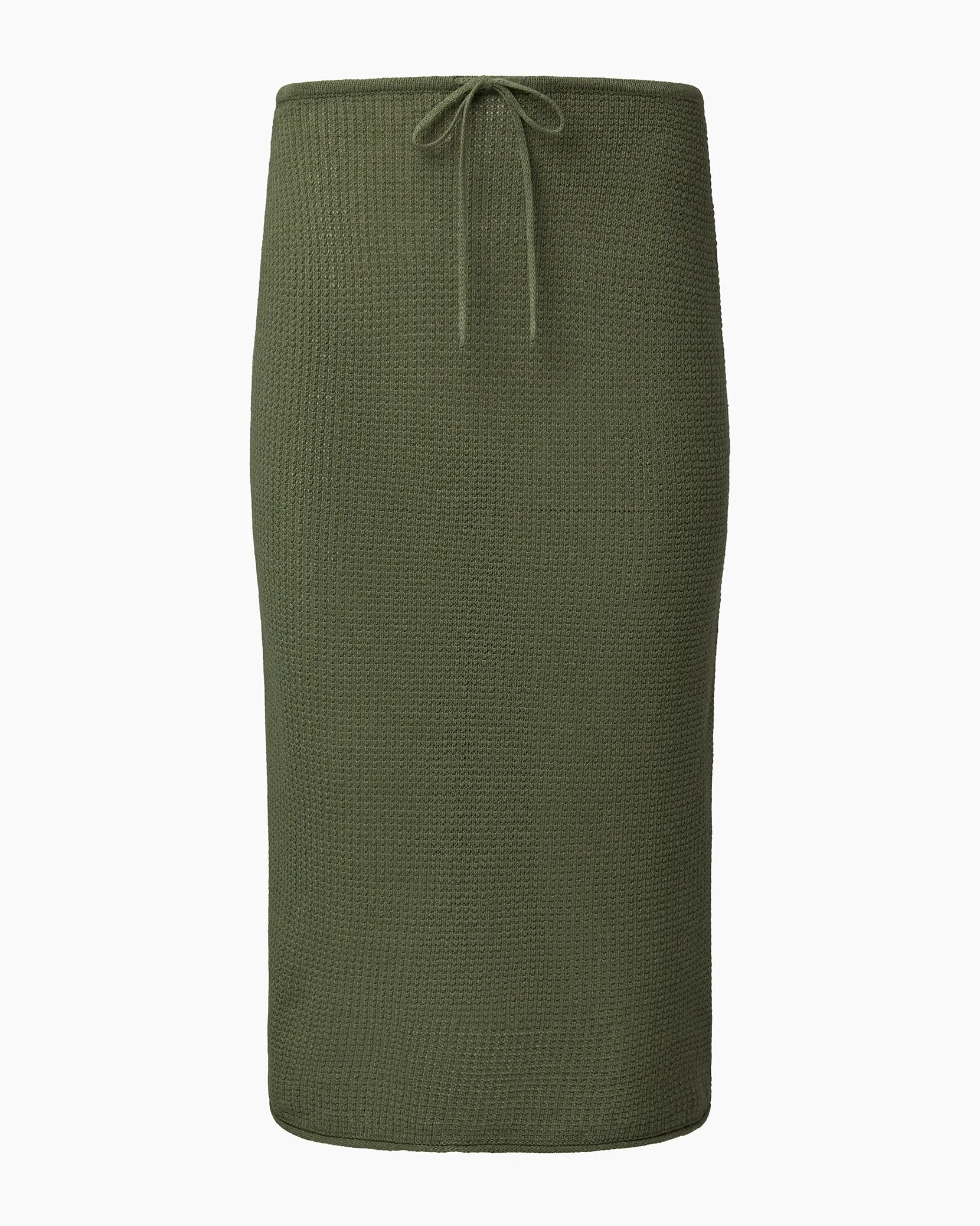 Linen Knit Low Rise Midi Skirt sold by Onia product image thumbnail 2
