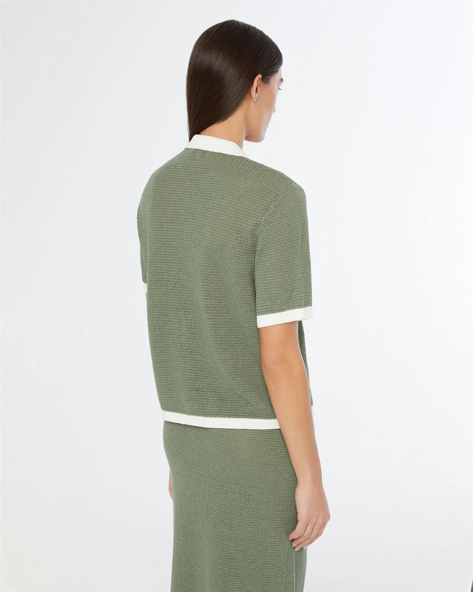 Linen Knit Button Up Shirt sold by Onia product image thumbnail 4