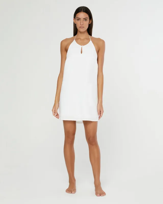 Air Linen Keyhole Halter Dress sold by Onia