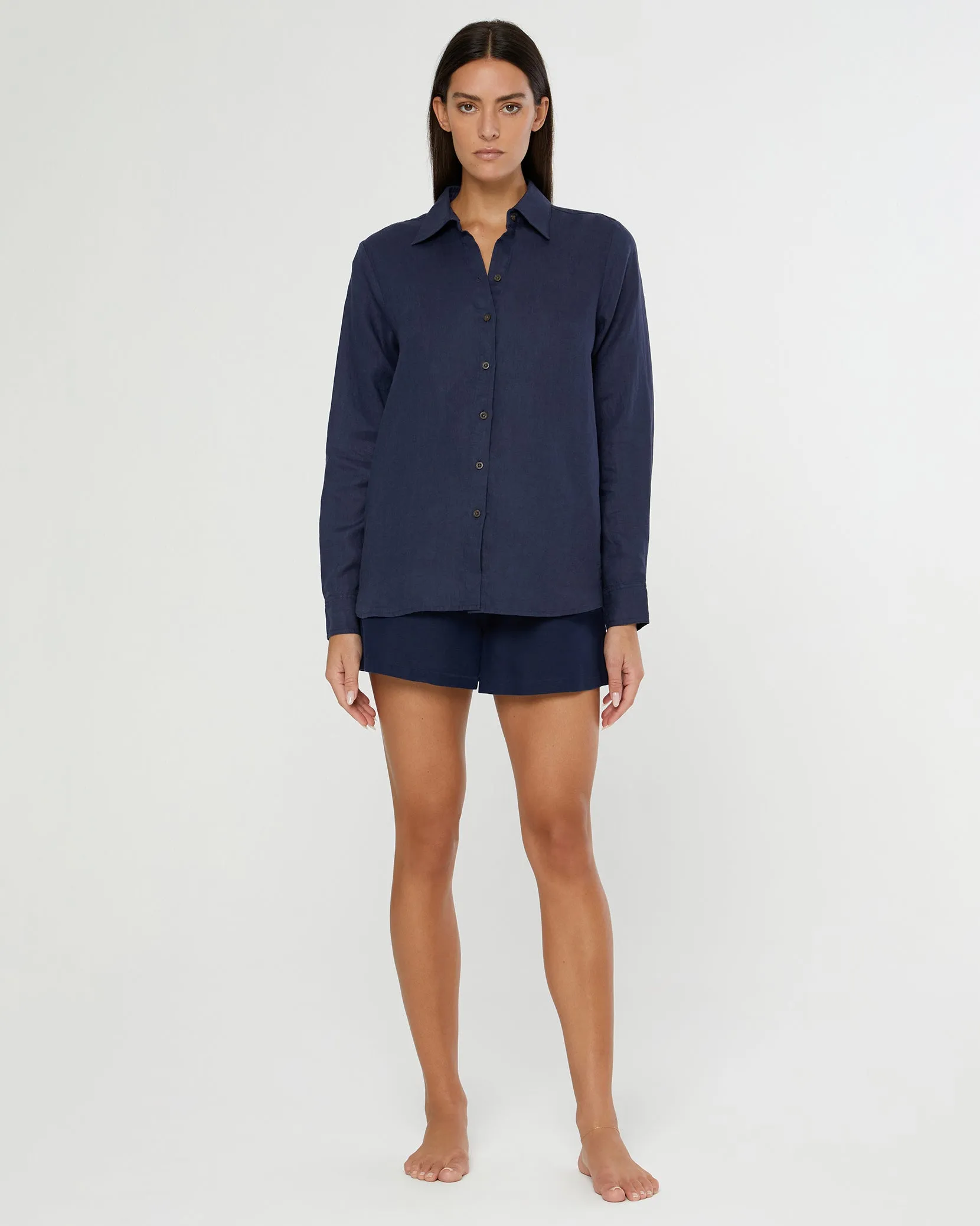 Air Linen Classic Oversized Button Down Shirt sold by Onia