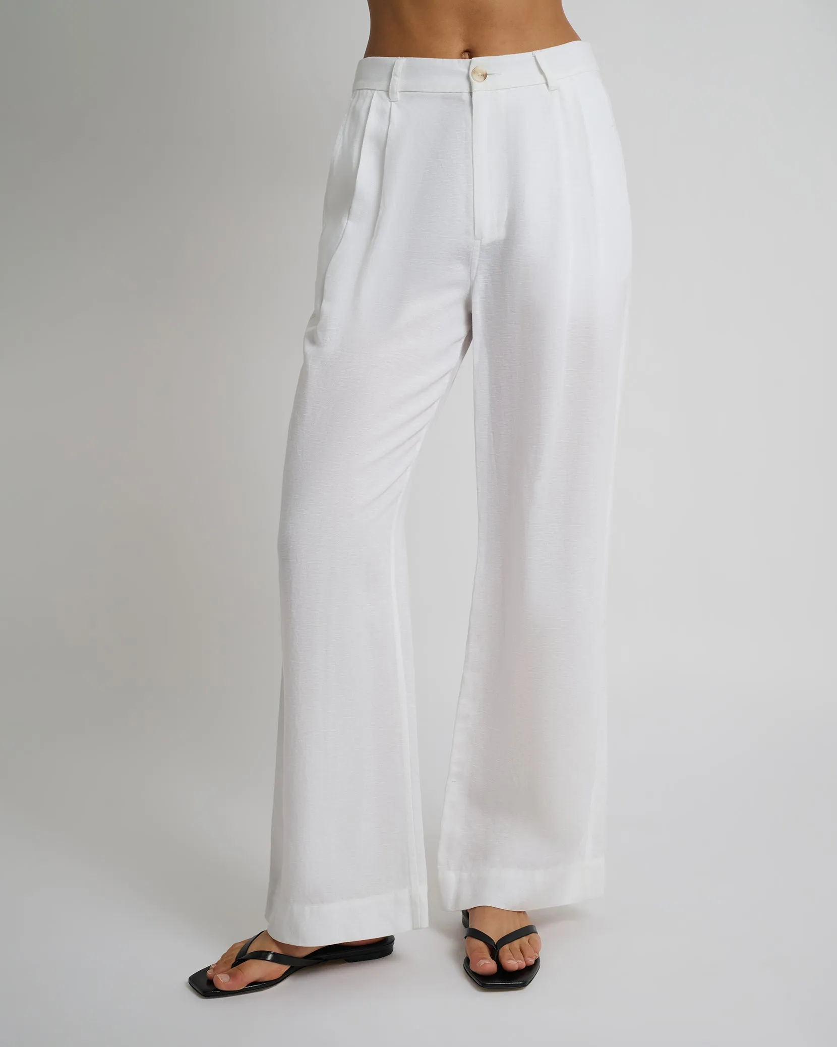 Air Linen Pleated Trouser sold by Onia