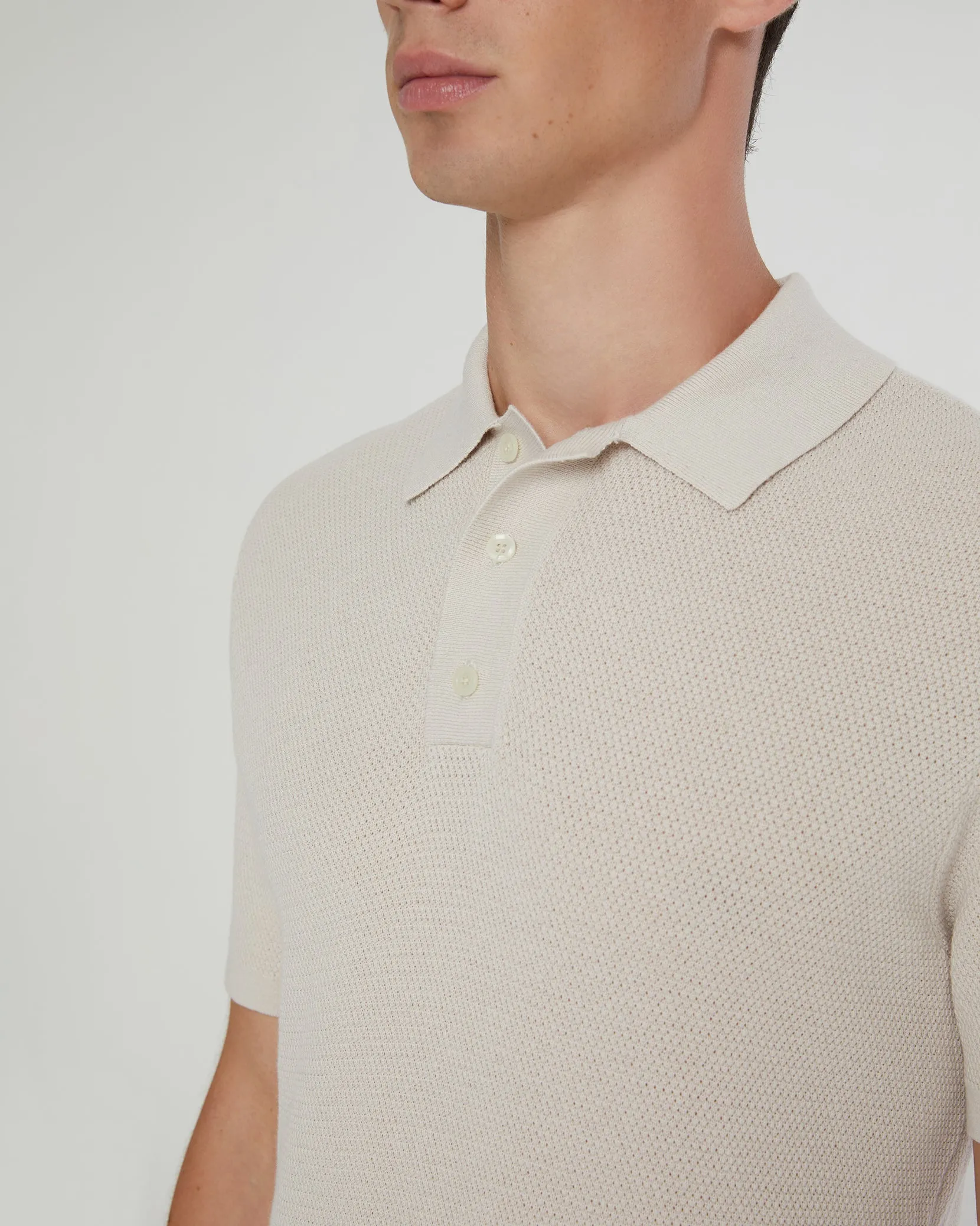 Cotton Textured Knit Polo sold by Onia product image thumbnail 4
