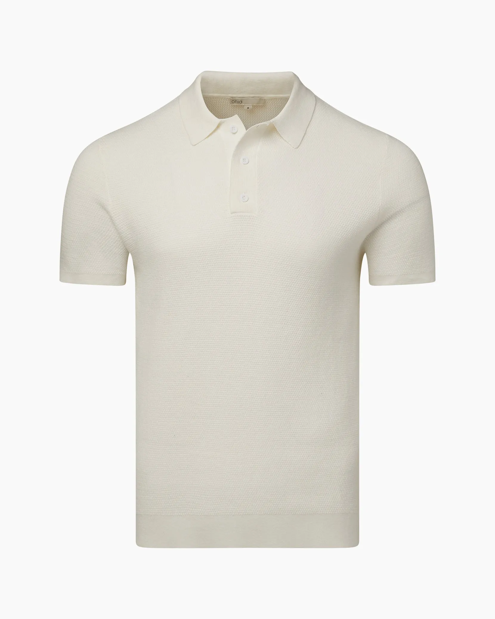 Cotton Textured Knit Polo sold by Onia product image thumbnail 2